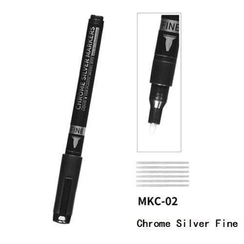 DSPIAE Metallic Color Markers - Chrome Silver Fine