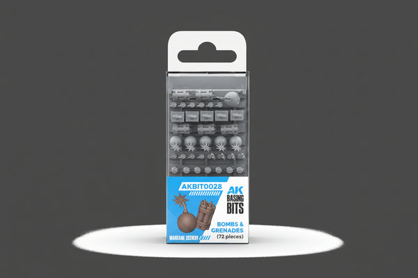 AK Interactive Resin Basing Bits - Bombs & Grenades