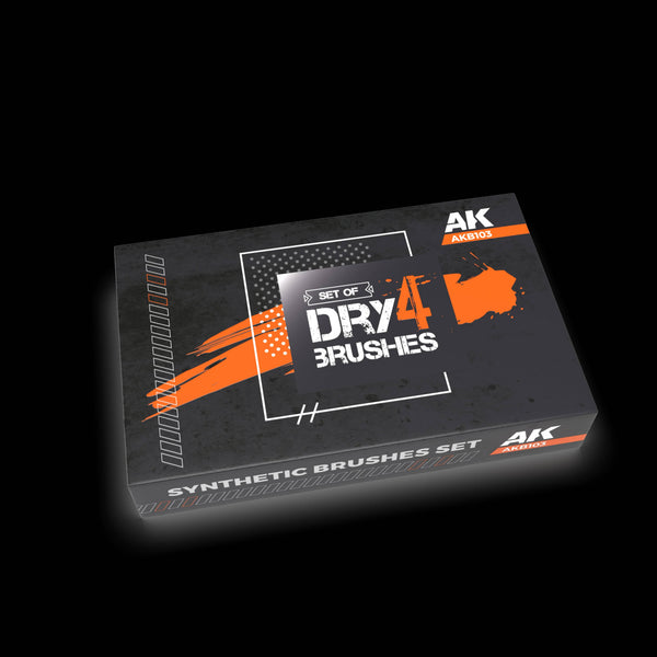 AK Interactive Synthetic Dry Brushes Set