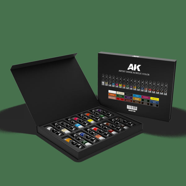 AK Interactive Deluxe Edition Box – Full Range Artist Dense Acrylic Colors