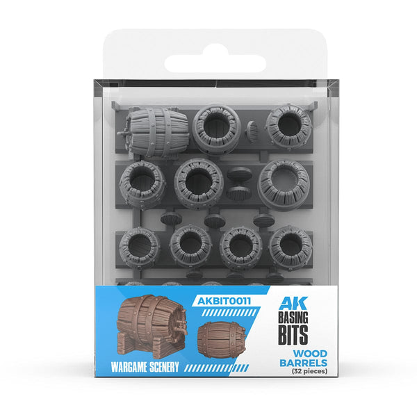 AK Interactive Resin Basing Set - Wood Barrels