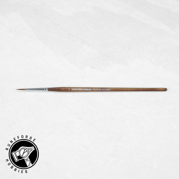 Runeforge Hobbies Premium Kolinsky Brushes - Size 1