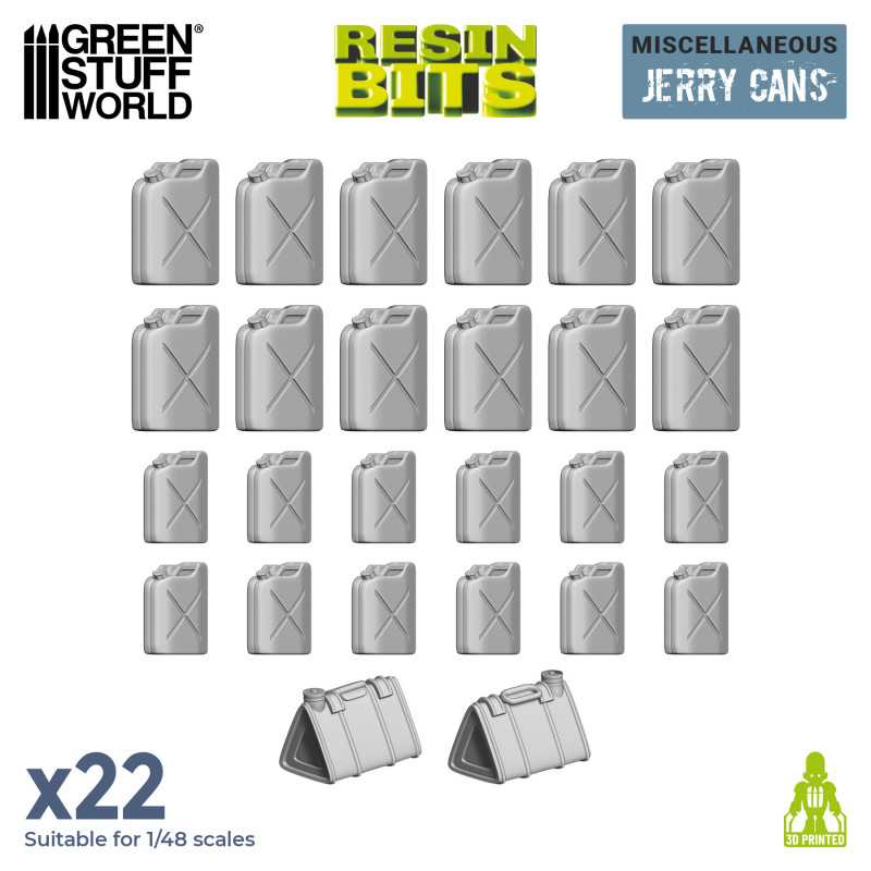 GSW Resin Basing Set - Resin Jerry Cans