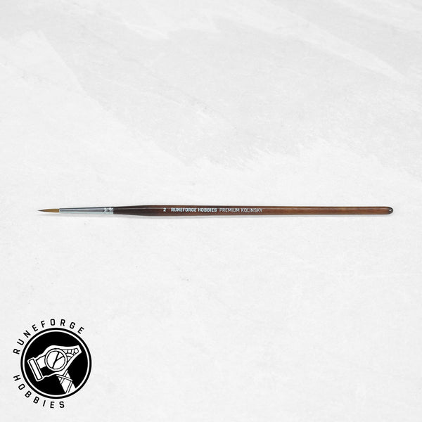 Runeforge Hobbies Premium Kolinsky Brushes - Size 2