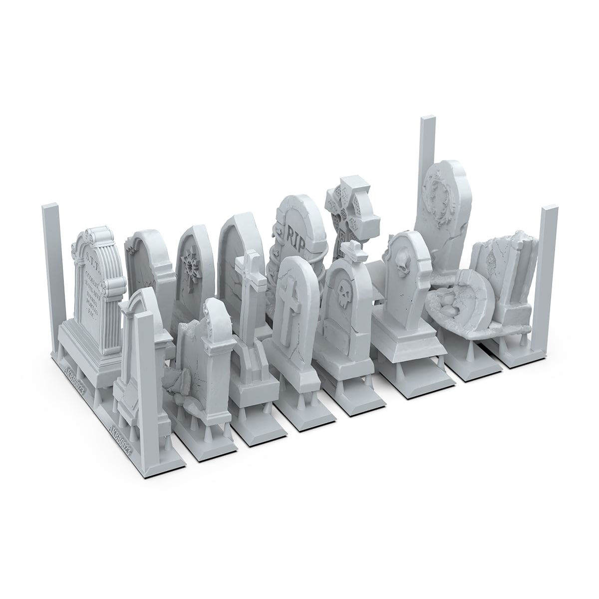 AK Interactive Resin Basing Set - Tombstones