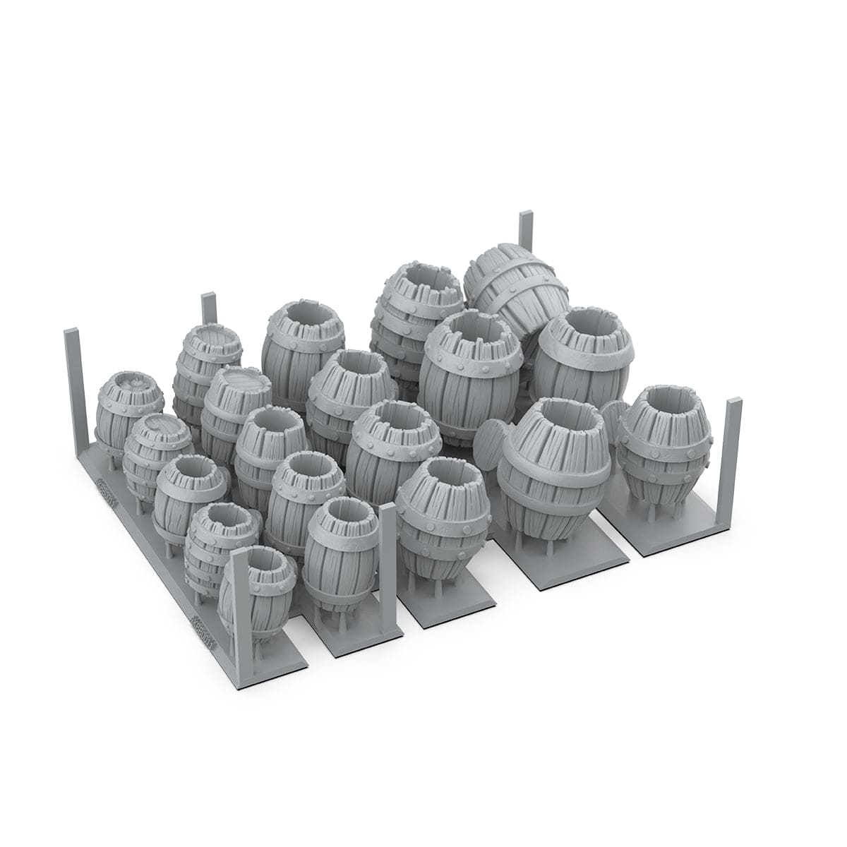 AK Interactive Resin Basing Set - Wood Barrels