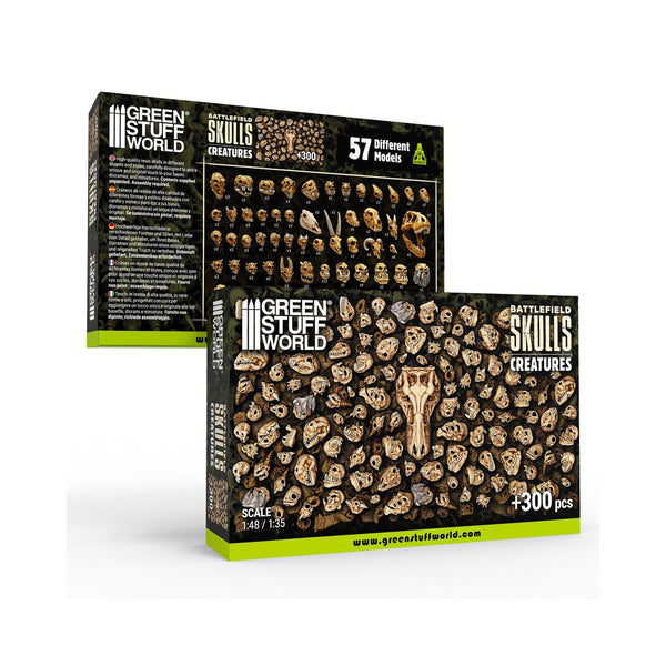 GSW Resin Basing Set - 300x Battlefield Creature Skulls