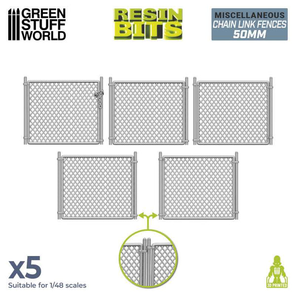 GSW Resin Basing Set - Chain Link Fences 50mm