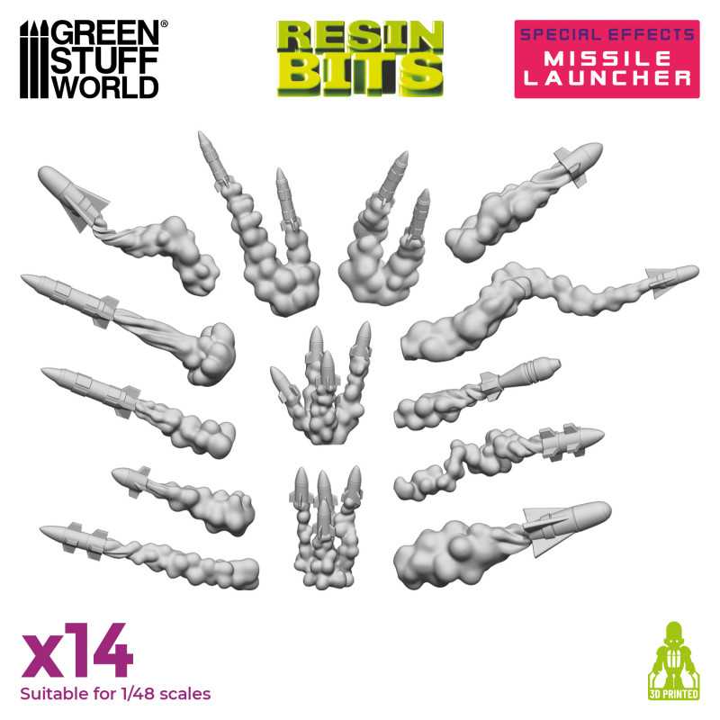 GSW Resin Basing Set - Missile Launcher Special Effects