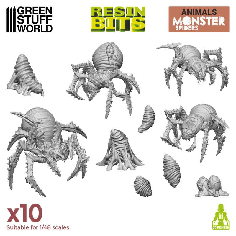 GSW Resin Basing Set - Monster Spiders