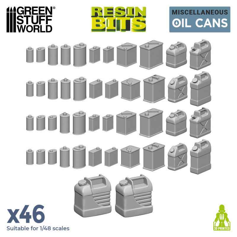 GSW Resin Basing Set - Resin Oil Cans