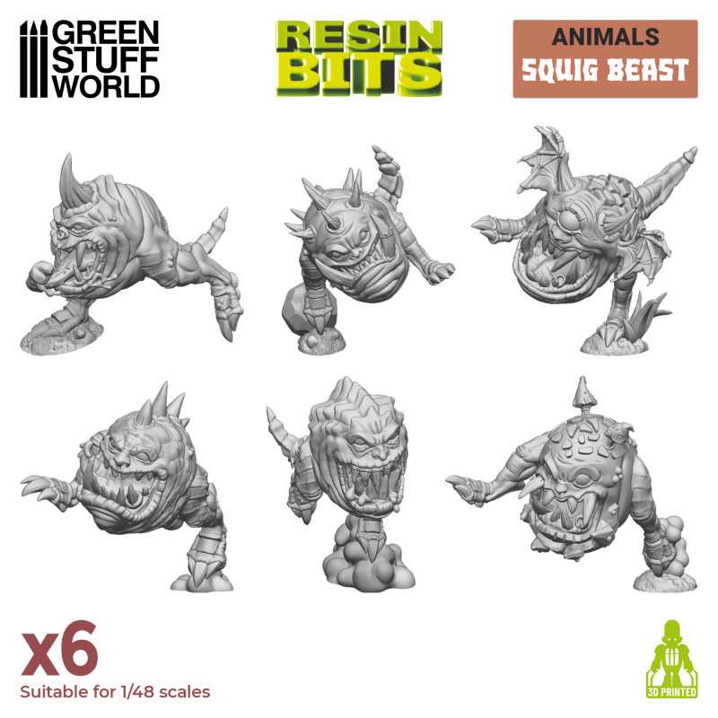 GSW Resin Basing Set - Squig Beasts