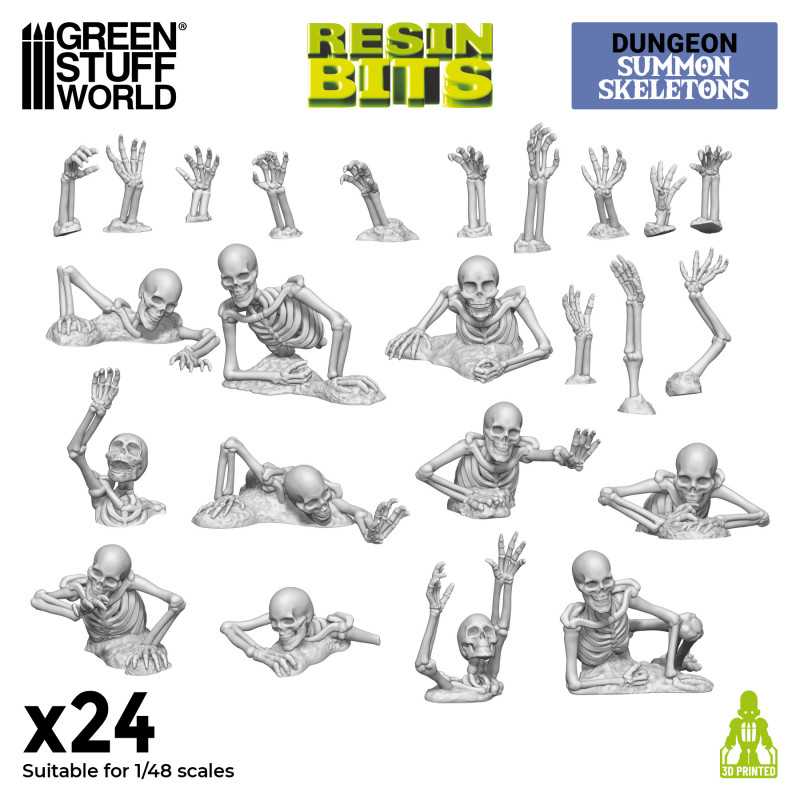 GSW Resin Basing Set - Summon Skeletons 1:48