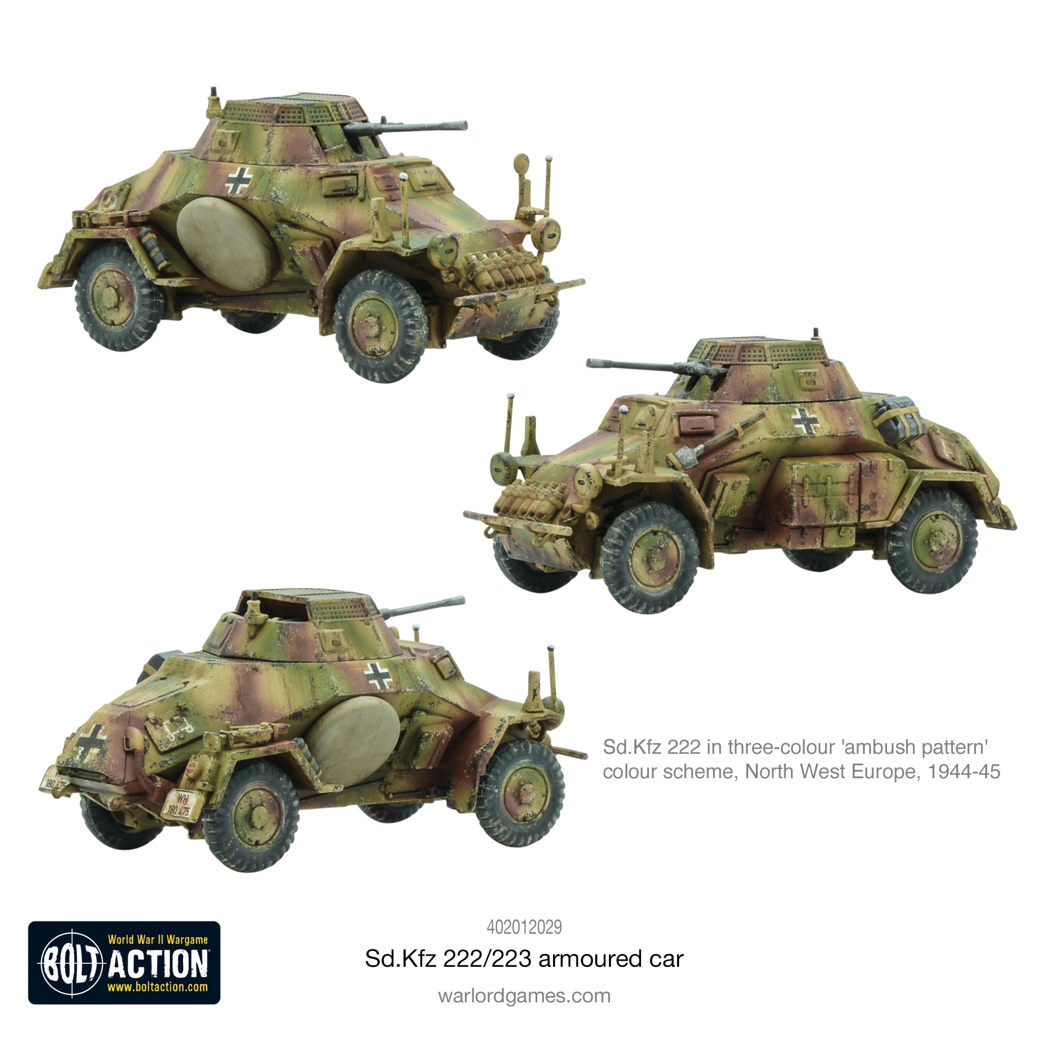 Bolt Action SD.KFZ 222/223 Armoured Car