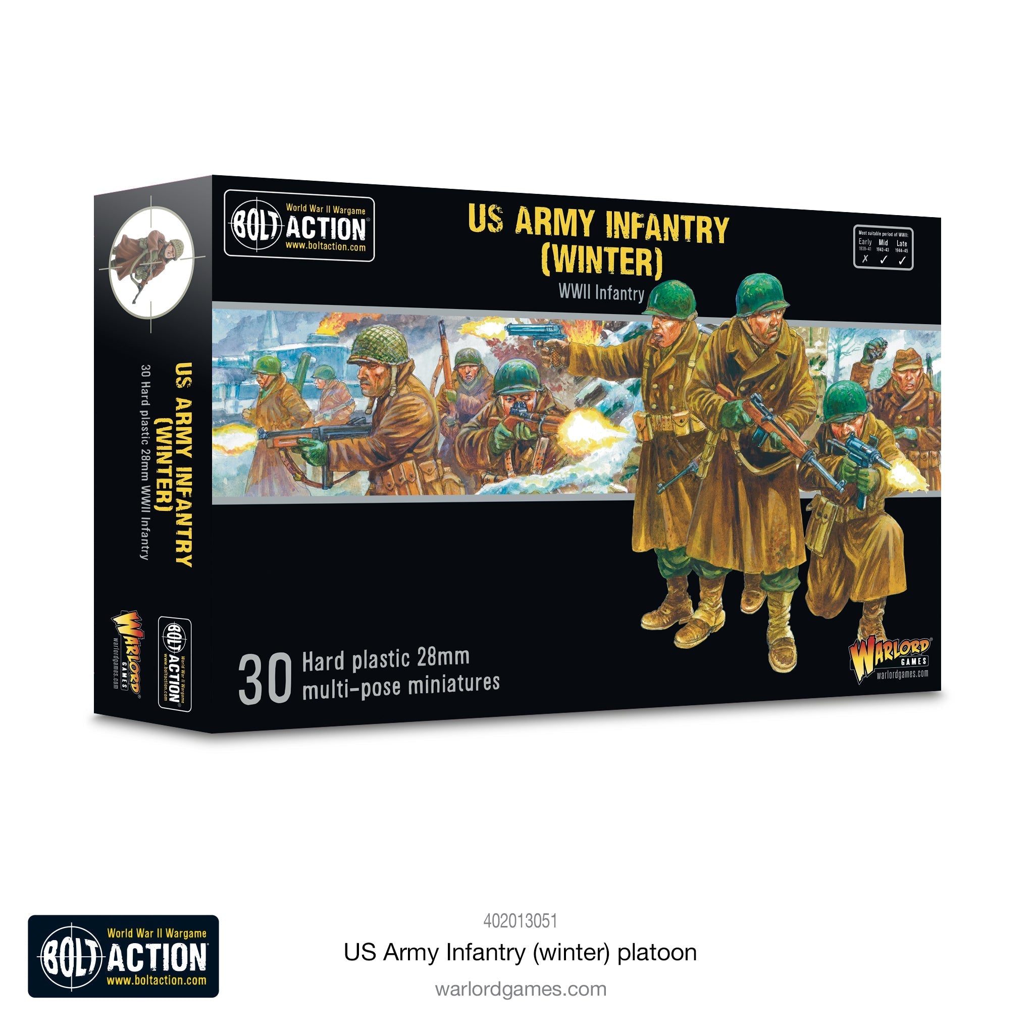 Bolt Action US Army Infantry Platoon Winter