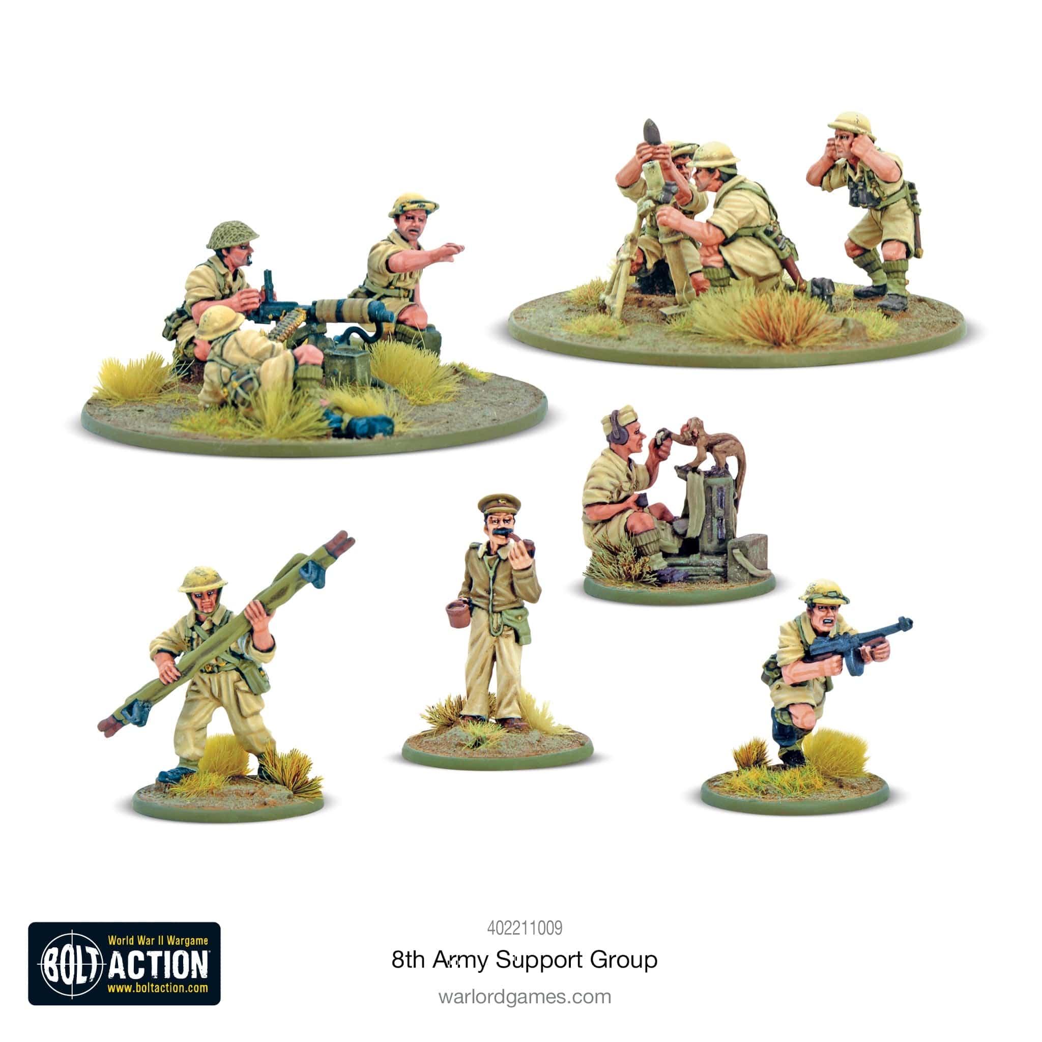 Bolt Action 8th Army support group