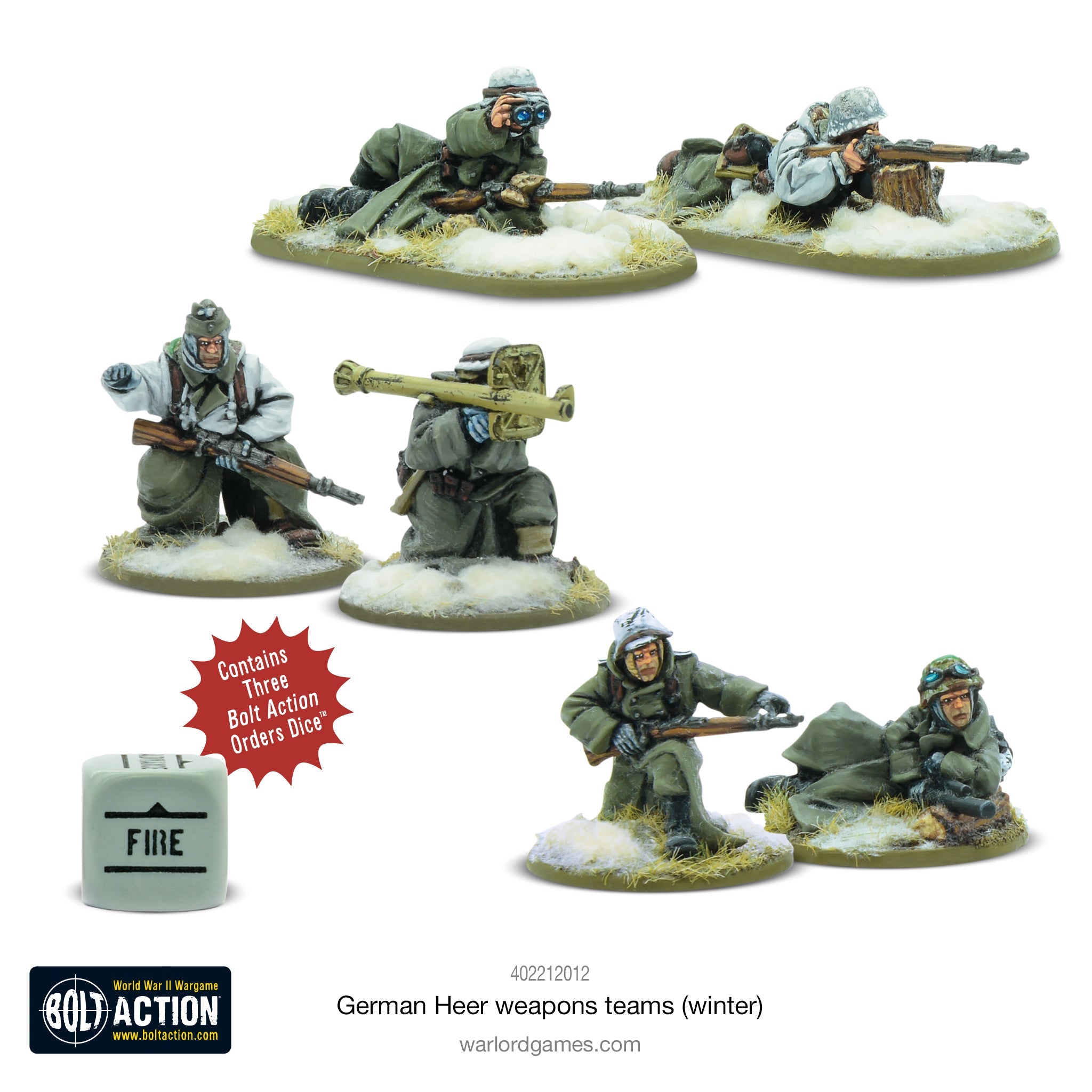 Bolt Action German Heer Winter Weapons Teams