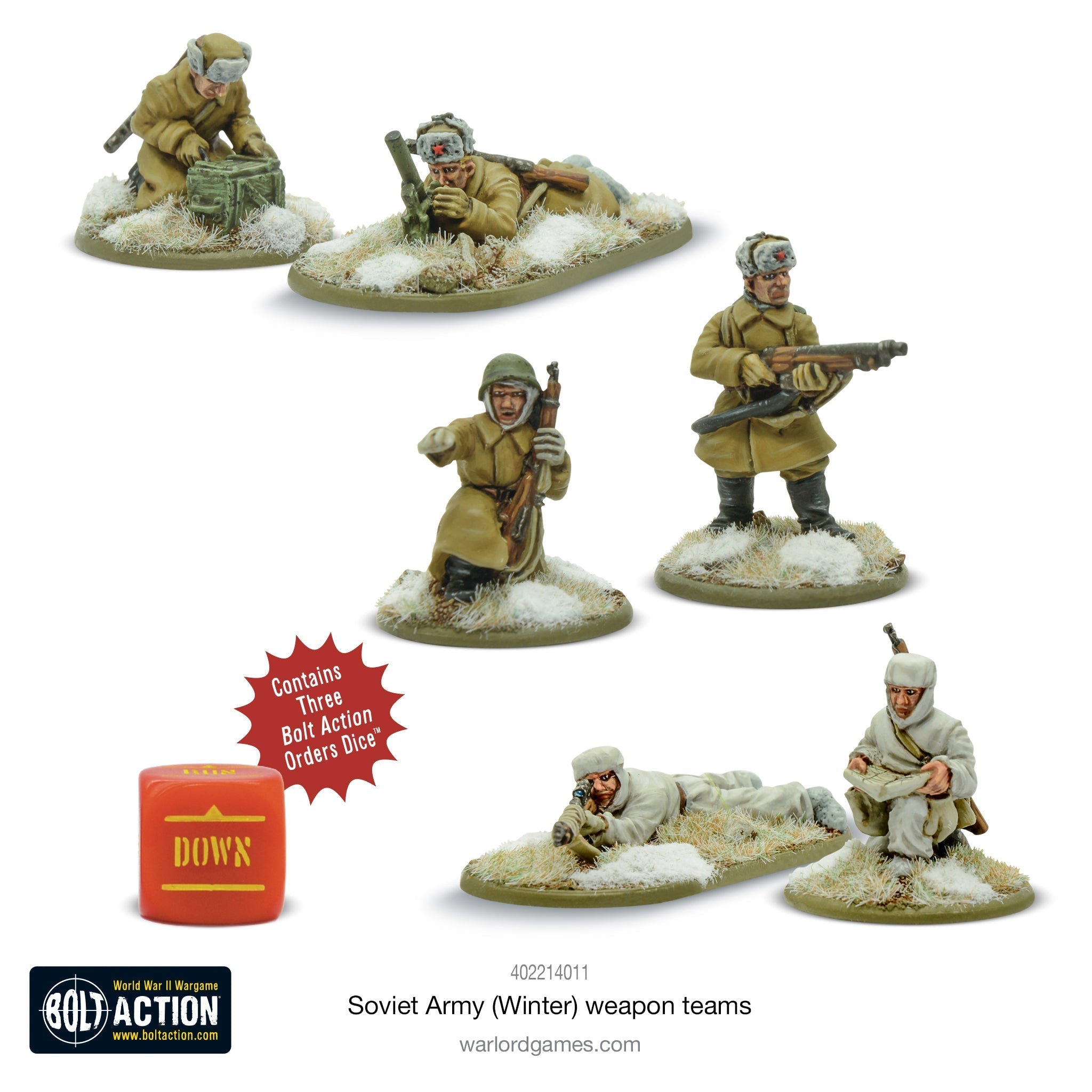 Bolt Action Soviet Army Winter Weapons Teams