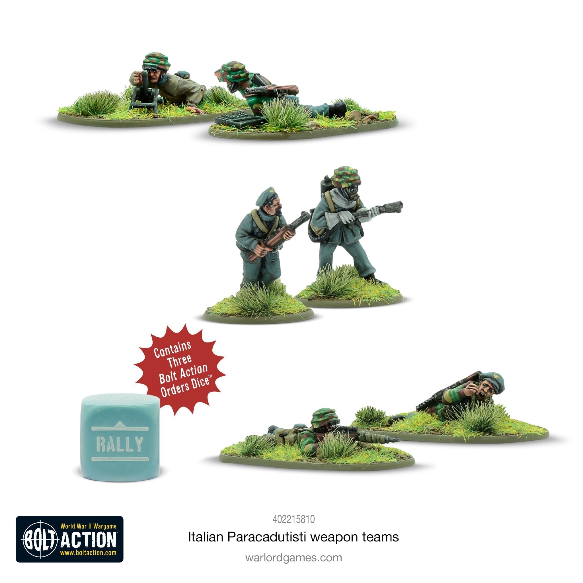 Bolt Action Italian Paracadutisti Weapons Teams