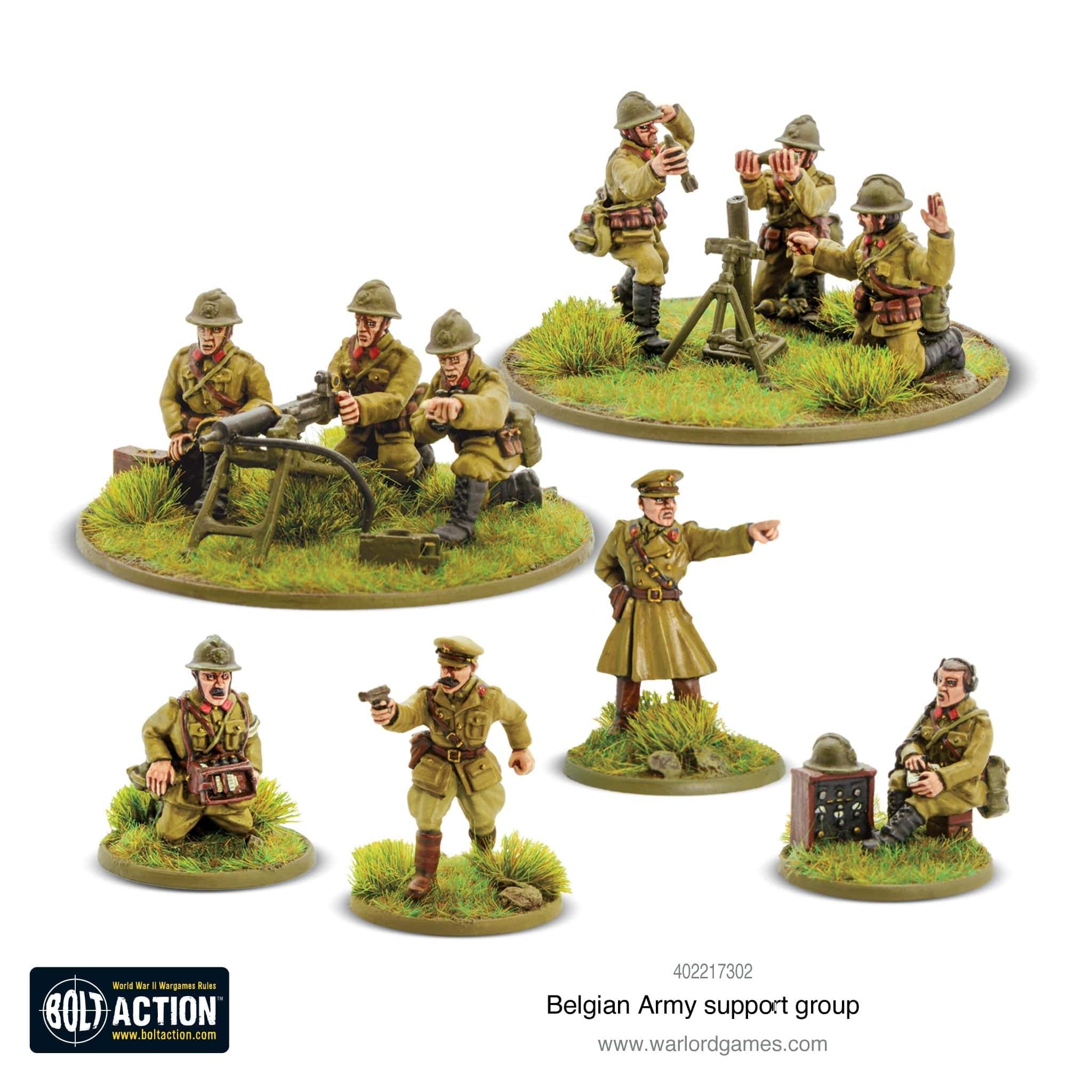 Bolt Action Belgian Army support group