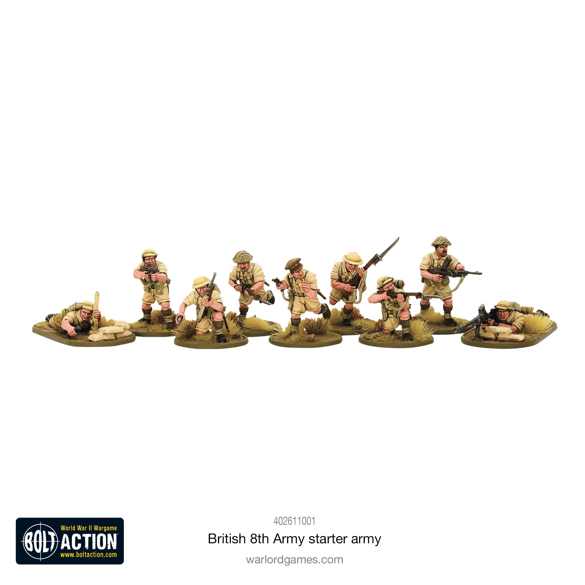 Bolt Action British 8th Army Starter Army