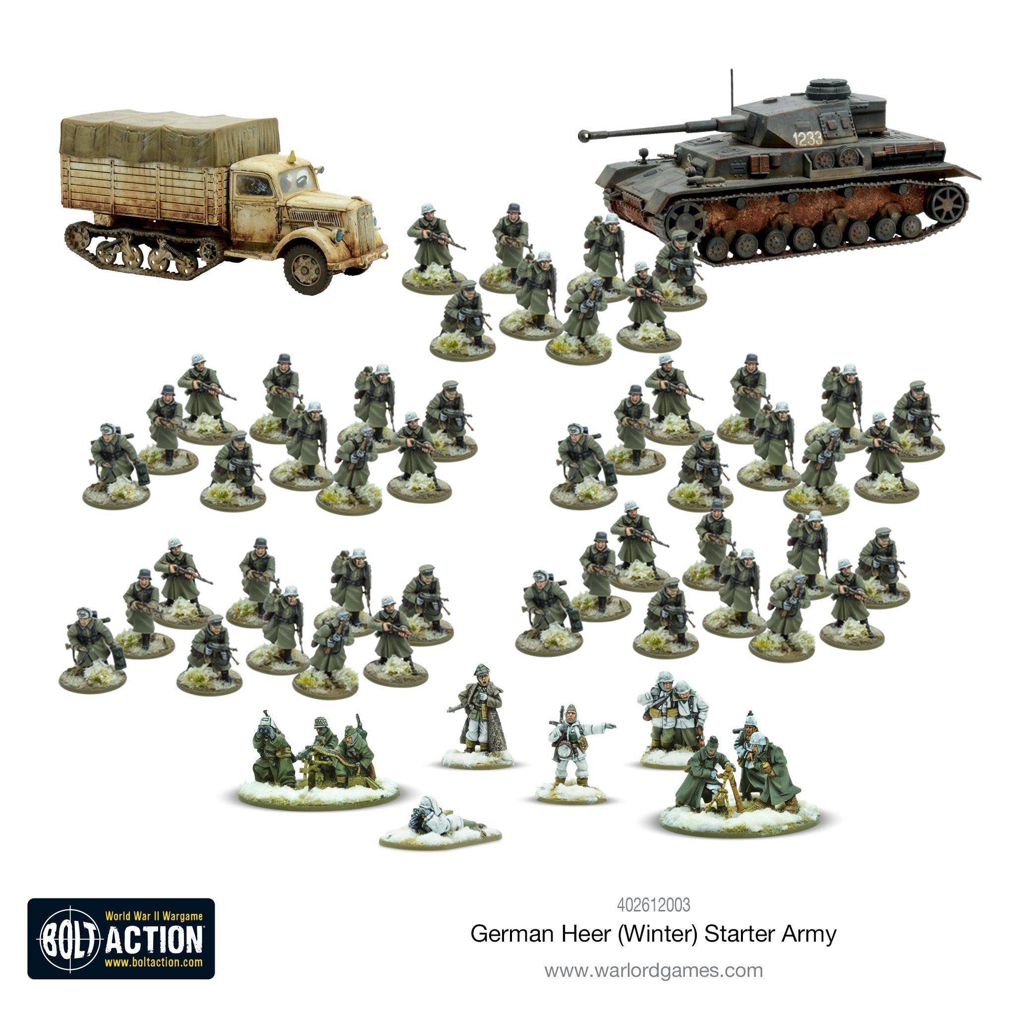 Bolt Action German Heer Winter Starter Army