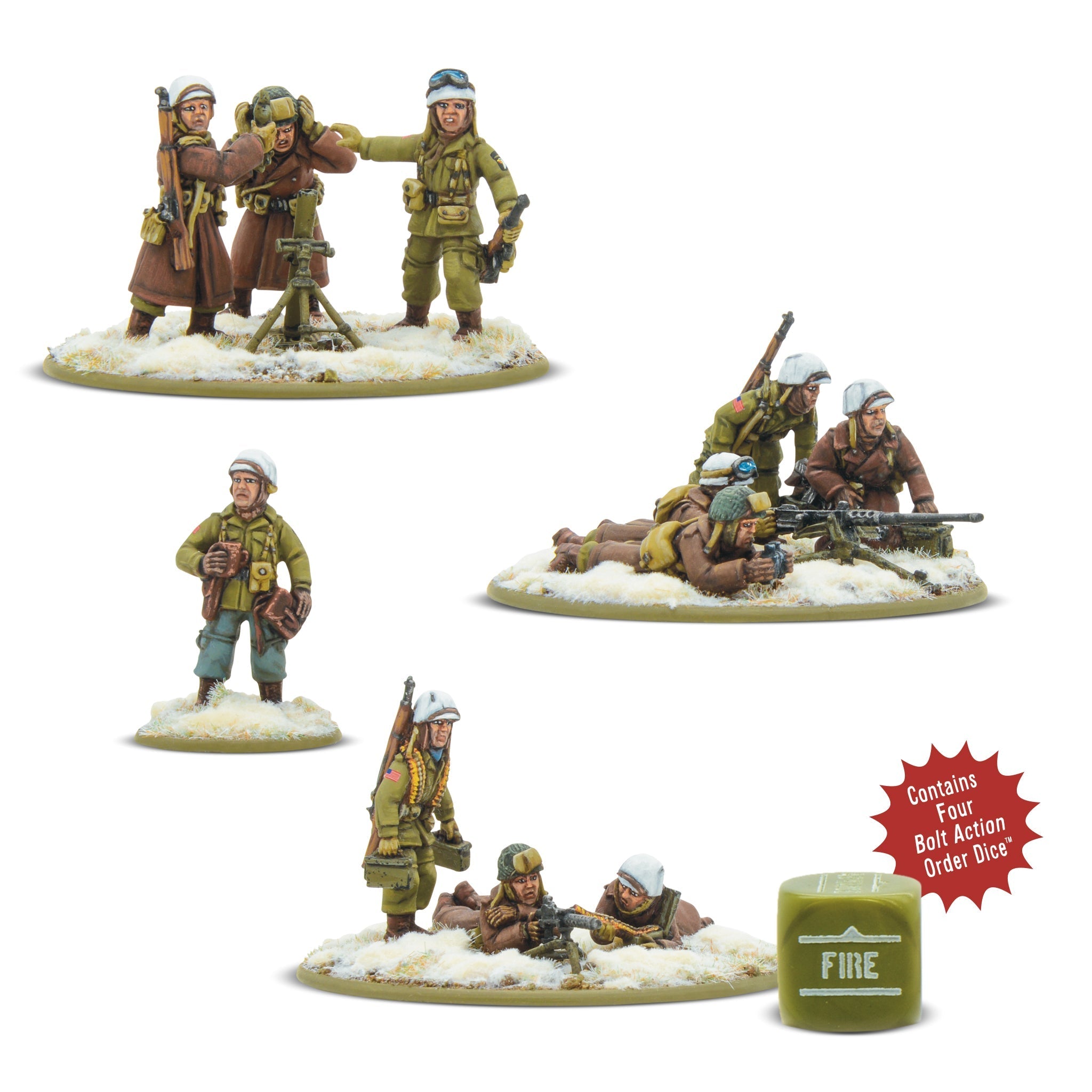 Bolt Action US Airborne Heavy Weapons Platoon Winter