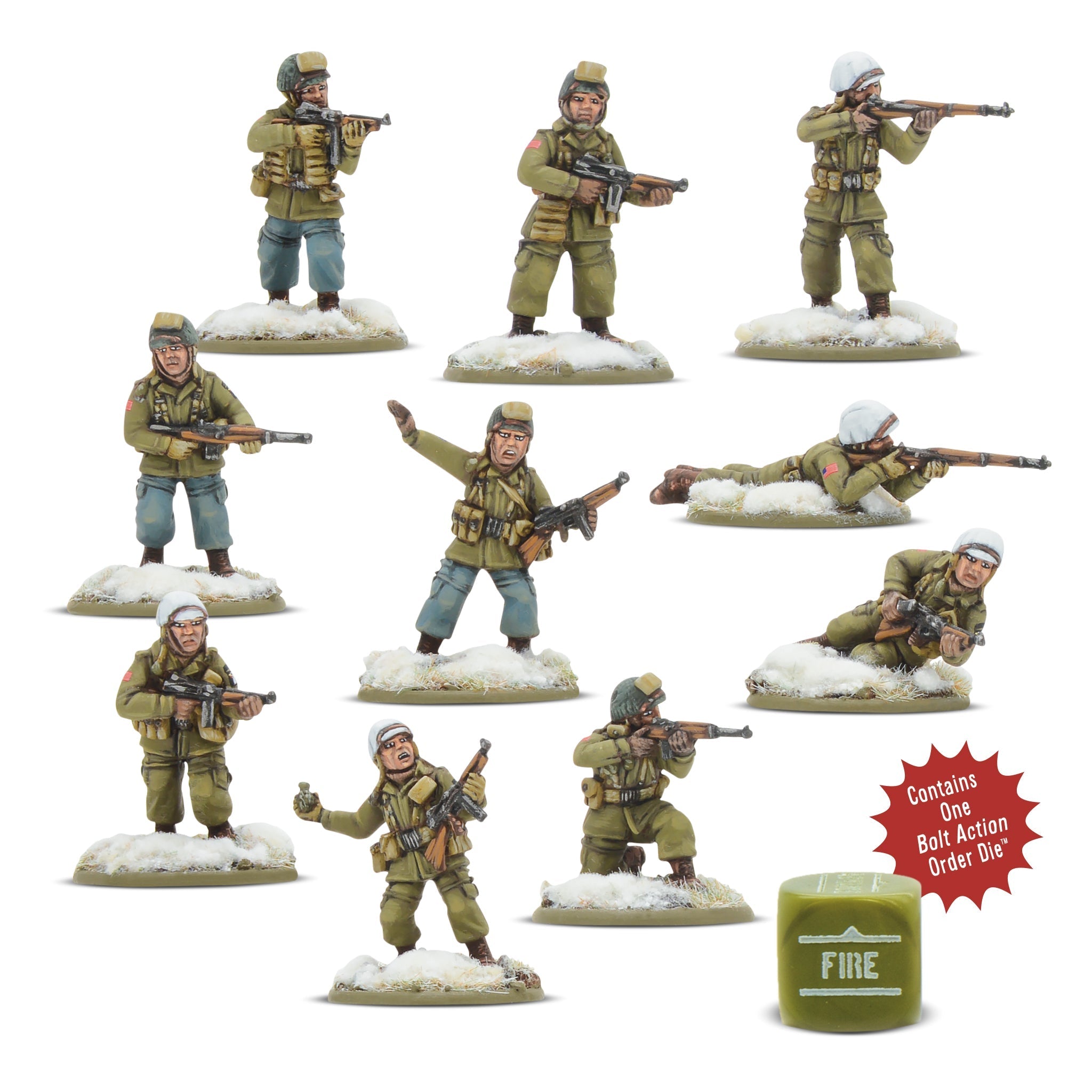 Bolt Action US Airborne Pathfinder Squad Winter