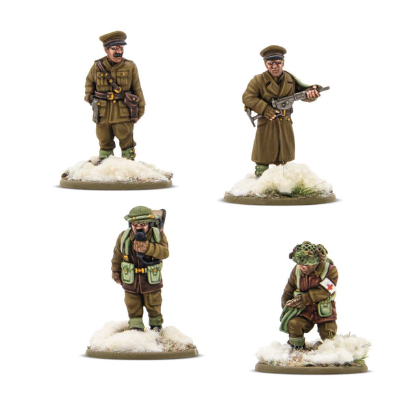 Bolt Action British & Canadian Infantry HQ (winter)