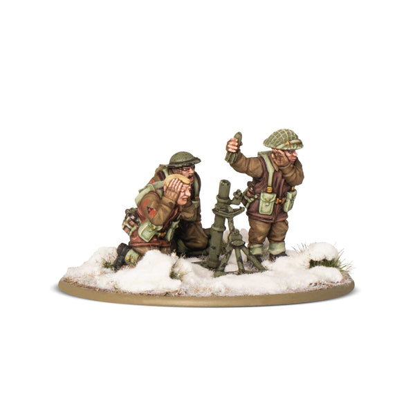 Bolt Action British & Canadian Infantry Medium Mortar Team (winter)