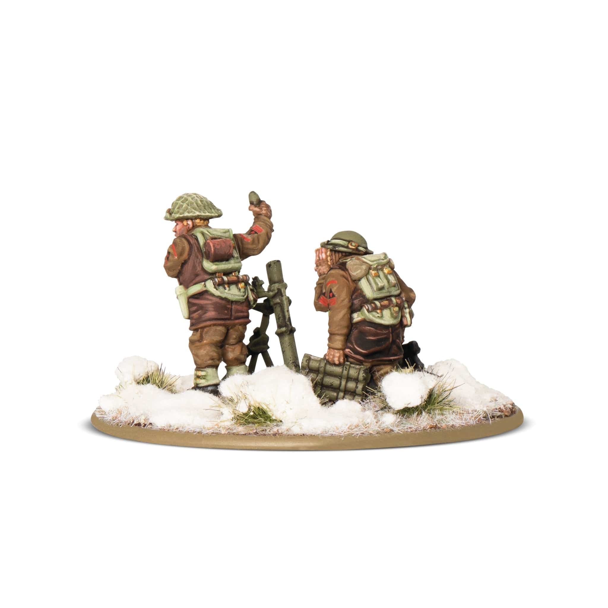 Bolt Action British & Canadian Infantry Medium Mortar Team (winter)