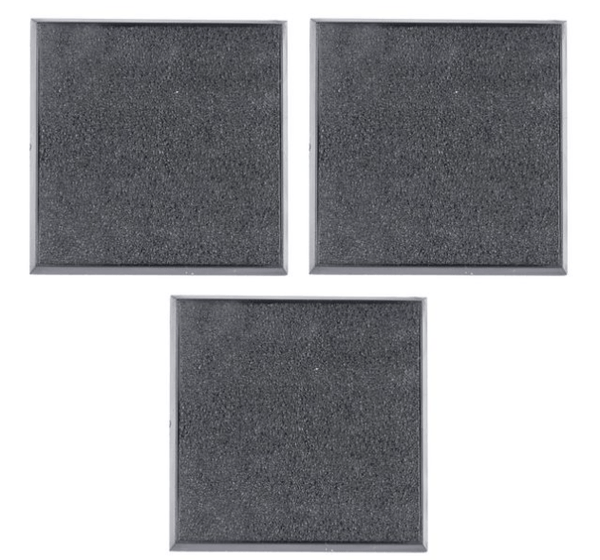 50mm Square Bases x3