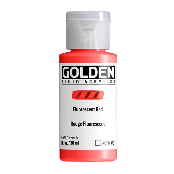 Golden Acrylics 30ml - Fluorescent Red