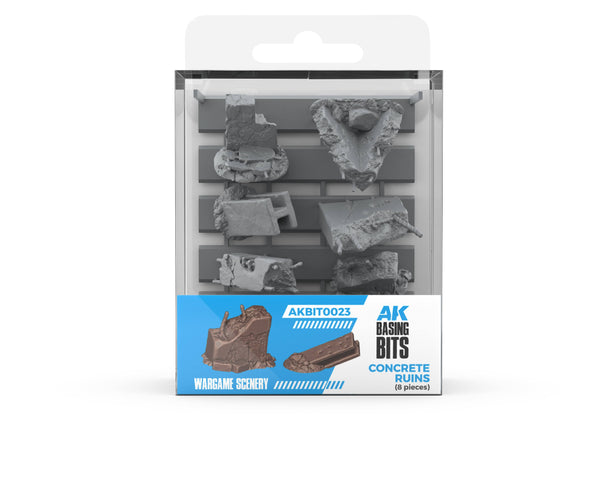 AK Interactive Resin Basing Bits - Concrete Ruins