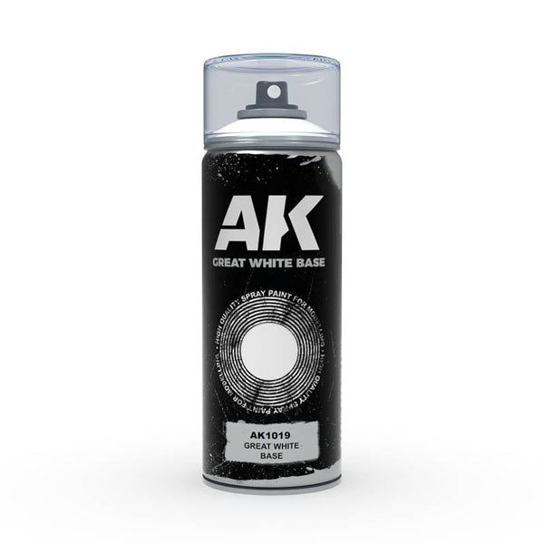 AK Interactive Wargame Primer Spray - Great White Base 150ml