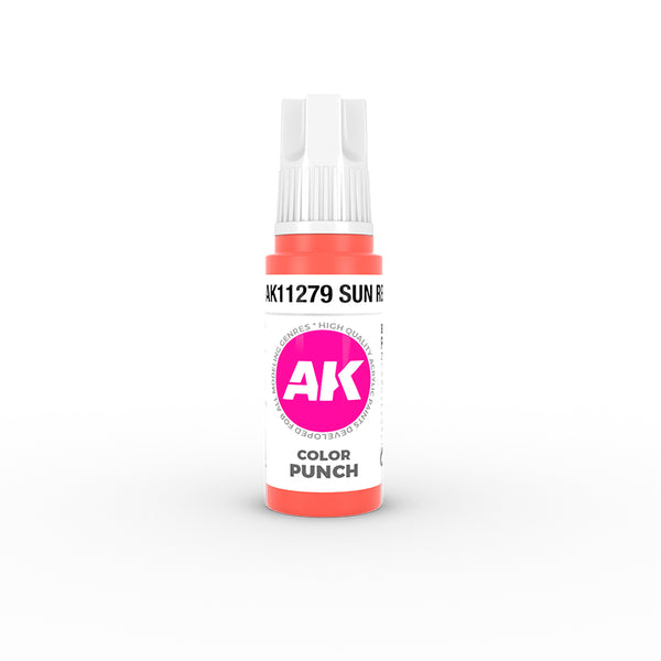 AK Interactive 3rd Gen Acrylics 17ml COLOR PUNCH - Sun Red
