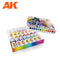 AK Interactive 3rd Gen Acrylics Basic Starter Set - 14 Colors Selected by Jose Davinci