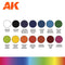 AK Interactive 3rd Gen Acrylics Basic Starter Set - 14 Colors Selected by Jose Davinci