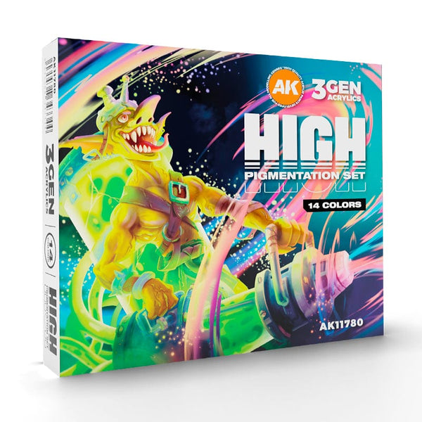 AK Interactive 3rd Gen Accrylic Paints High Pigmentation set - 14 colors