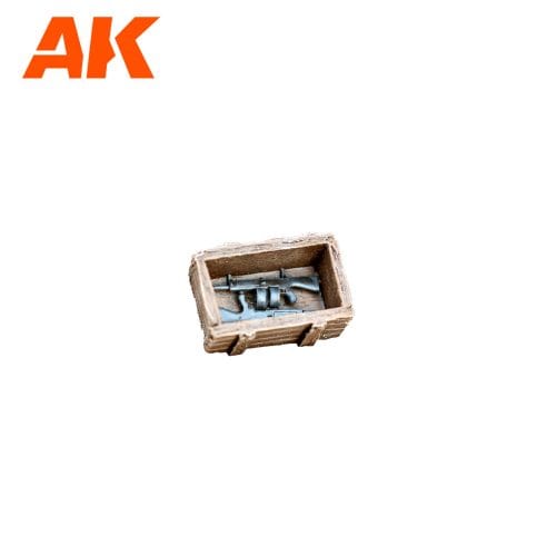 AK Interactive Wargame & Diorama Scenography Objects 30-35mm - Weapon Cases