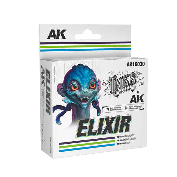 AK Interactive Acrylic Inks 30ml - Elixir Set