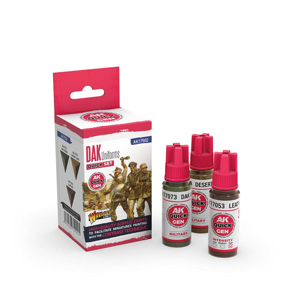 AK Interactive Quick Gen Acrylics Set - German Dak Uniforms