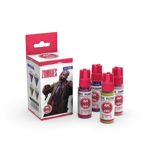 AK Interactive Quick Gen Acrylics Set - Zombies