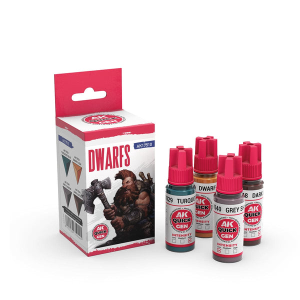 AK Interactive Quick Gen Acrylics Set - Dwarfs