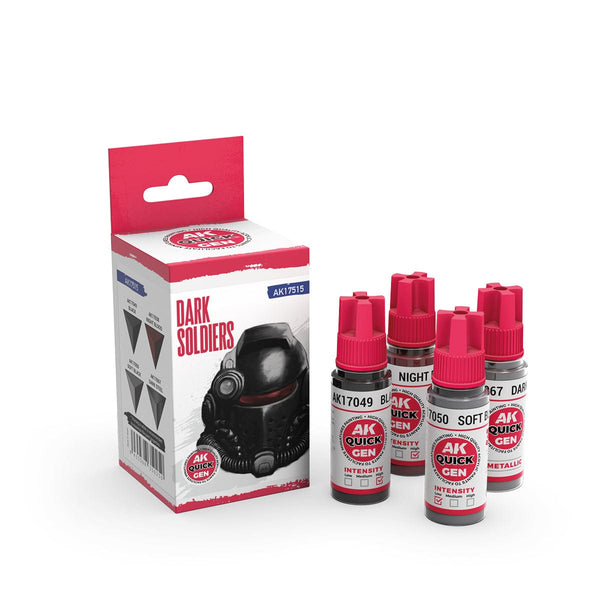 AK Interactive Quick Gen Acrylics Set - Dark Soldiers