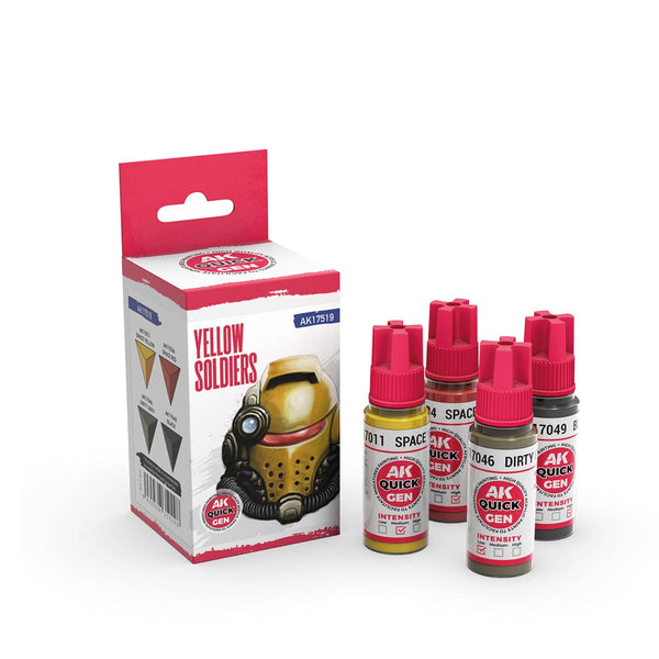 AK Interactive Quick Gen Acrylics Set - Yellow Soldiers