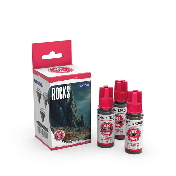 AK Interactive Quick Gen Acrylics Set - Rocks