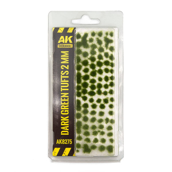 AK Interactive Tufts - Dark Green 2mm