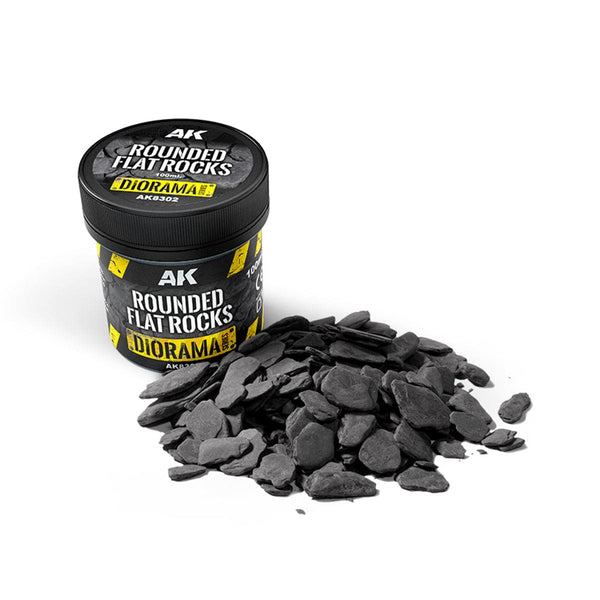 AK Interactive Rounded Flat Rocks 100ml