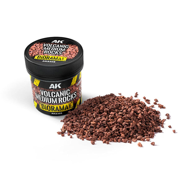 AK Interactive Volcanic Medium Rocks 100ml